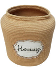 Decorative Basket Honey Pot