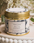 Rose de Provence Candle in a Matt Gold Tin