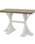 Rustic Bar Table in Solid Pine for Modern Living