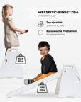 MAMOI® Kinder Indoor Rutsche – 2-in-1 Holzrutsche & Tritthocker | Montessori Kinderrutsche & Küchenhelfer-1