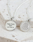 Personalised St Christopher Silver Necklace