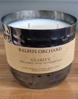 Premium 2-Wick Dimpled Black Candle, luxury hand-poured soy candle, elegant home decor, best-selling classic black candle by Ralph's Orchard at brixbailey.com