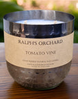 Luxury tomato vine scented candle with apple, rhubarb, jasmine, sandalwood, hand-poured in England, cruelty-free, eco-friendly by Ralph's Orchard at brixbailey.com