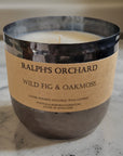 Premium 2-wick dimpled black candle, luxury hand-poured soy wax, elegant home decor, best-selling classic scent, sustainable vegan candle by Ralph's Orchard at brixbailey.com