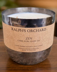 Premium 2-wick dimpled black candle, hand-poured luxury soy wax, elegant home decor, best-selling classic fragrance, sustainable and cruelty-free by Ralph's Orchard at brixbailey.com