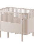 Luxury Sebra Birchbark Beige cot bed, premium adjustable baby to junior bed, stylish Scandinavian design, durable beech wood by Ella James at brixbailey.com
