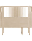 Premium Sebra wooden baby and junior cot bed, adjustable height and removable panels, luxury Pantera Foam mattress option, stylish Danish design by Ella James at brixbailey.com