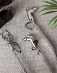 Silver Nickel Dog Head Shoe Horn