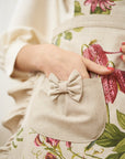 Botanical Ruffled Apron with Pocket – Perfect Home Gift by Hortensias Home at www.brixbailey.com