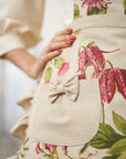 Floral Cotton Half Apron with Ruffles – Perfect for Home & Gifts by Hortensias Home at www.brixbailey.com