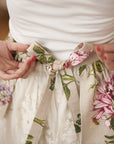 Botanico Ladies’ Apron – Elegant Ruffled Design & Pastel Colors by Hortensias Home at www.brixbailey.com