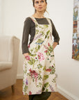 Ladies Apron with Crossed Straps Botanico