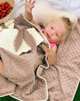 Experience Comfort with the Double-Sided Baby Blanket & Toy Combo by Kai aš mažas buvau at www.brixbailey.com