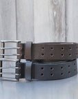 The Double Hole Belts - 2 PC Gift Set