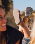 Premium vegan sandals in turquoise, white, mustard, terracotta - comfortable straps, soft footbed, non-slip sole, eco-friendly by Fünve at brixbailey.com