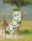 GRINNING GIRAFFE ORGANIC COTTON KIDS SOCKS