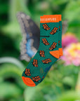 CAREFREE BUTTERFLIES ORGANIC COTTON KIDS SOCKS