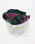 Vibrant Flora Headband – Luxurious Mulberry Silk & Gold Accents by Eva Oherjus at www.brixbailey.com