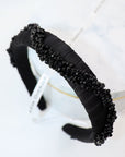 Beaded Mulberry Silk Headband Hestia
