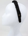 Beaded Mulberry Silk Headband Hestia