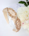 Handcrafted Mulberry Silk Beaded Headband – Elegant & Unique by Eva Oherjus at www.brixbailey.com