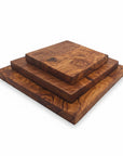 Square Olive Wood Cutting & Serving Board, Extra Thick