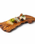 Handmade Olive Wood Large Live Edge Serving Board | Freeform Sushi Charcuterie & Sharing Platter Board | Unique Natural Grain | 40–70 cm
