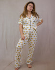 Women's Short Sleeve Pima Cotton Pyjama Set – Tacos Print