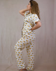 Women's Short Sleeve Pima Cotton Pyjama Set – Tacos Print