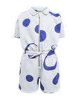 Blue Boys and Girls Jumpsuit-0