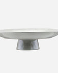 Luxury glazed stoneware cake stand, elegant blue-grey centerpiece, durable and dishwasher safe, 32cm diameter by Ella James at brixbailey.com