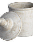 Vintage White Cannister for Kitchen Storage