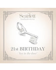 21st Birthday Silver Charm