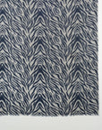 Tiger Print Merino Wool Scarf - Black White