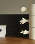 Gesture Ceramic Cups– Handmade Porcelain Coffee Cup (Rock-Paper- Scissors set)