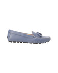 Caviúna Blue Calf Leather Tassel Loafers – Flat