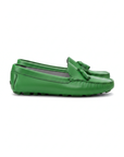 Caviúna Green Calf Leather Tassel Loafers – Flat