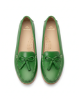 Caviúna Green Calf Leather Tassel Loafers – Flat