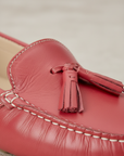 Caviúna Pink Calf Leather Tassel Loafers – Flat