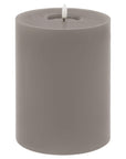 Elegant Grey LED Wax Candle | Melt Effect | Luxe Collection