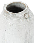Handcrafted Ceramic Amphora Vase with Dipped Design