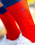Spotted Red Bamboo Socks