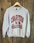 Vintage Russell Athletic Grey College Jumper Sweater Sweatshirt Men’s Large