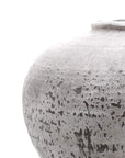 Natural Grey Beige Ceramic Vase