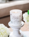 Highly Strung Natural Wax Glass Candle