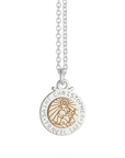 Personalised St Christopher Necklace - Silver & Solid Gold