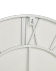 Sleek White Skeleton Wall Clock | Modern Gothic Decor