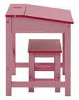 Jordan Pink Kids Desk and Stool Set with Storage