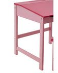 Jordan Pink Kids Desk and Stool Set with Storage