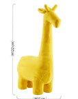 Jungle Safari Yellow Faux Fur Giraffe Kids Stool